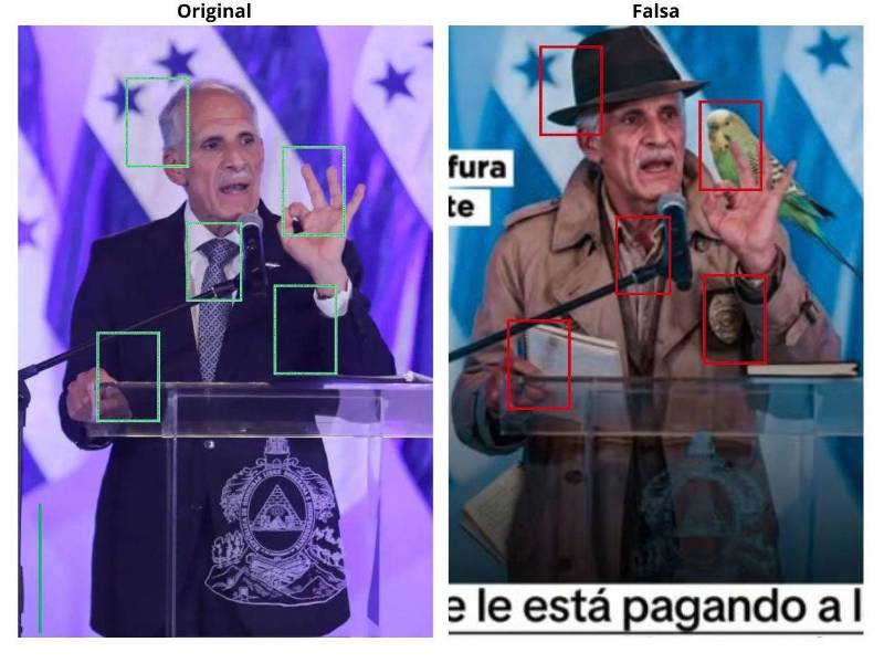 Comparación entre la imagen original y la editada.