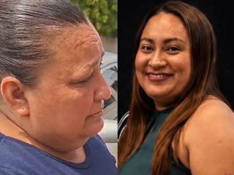 Doña Mercedes López, madre de la enfermera asesinada Elvia Gómez, llegó este miércoles a los juzgados de Villanueva, Cortés, a la audiencia de declaración de imputado de Daniel Meraz, acusado por el crimen.
