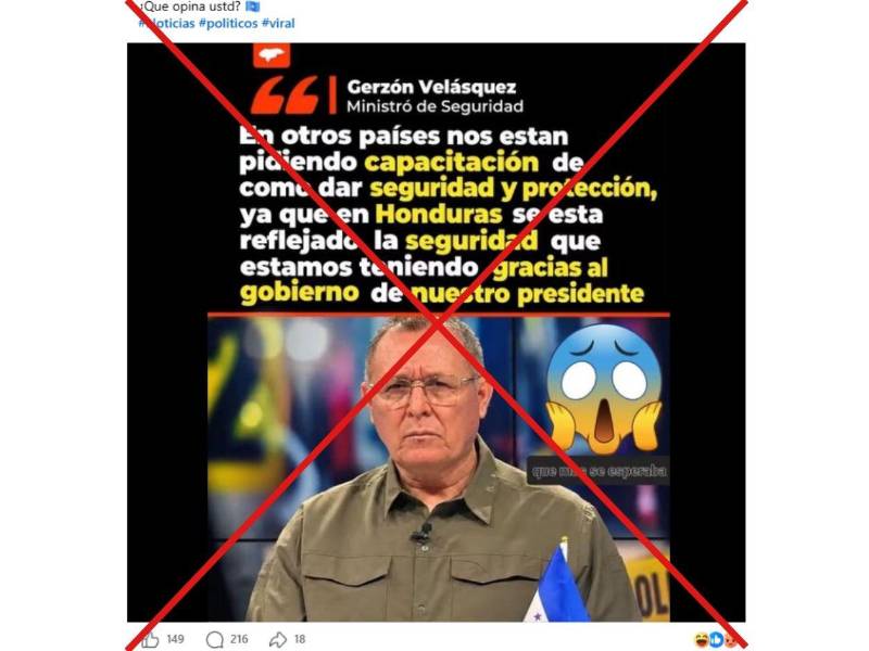 Captura de pantalla a una publicación de Facebook, hecha el 6 de octubre de 2026.