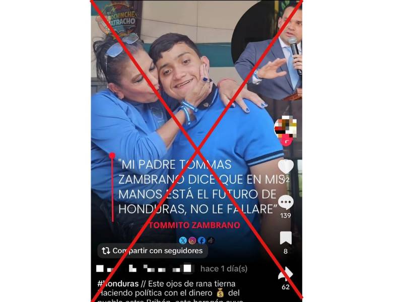 Captura de pantalla a una publicación de Tik Tok, hecha el 30 de septiembre de 2026