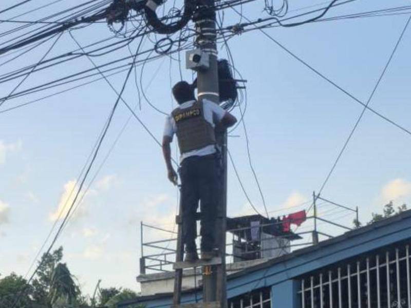 Las autoridades detallaron que estos dispositivos operaban de manera permanente en dicho sector de San Pedro Sula.