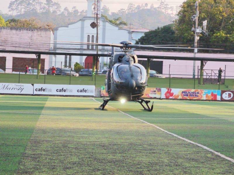 En un intento por salvarle la vida, el pequeño Ricardito fue trasladado en helicóptero desde Ocotepeque hacia Tegucigalpa.