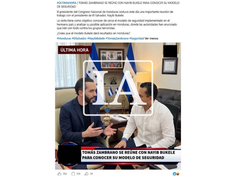 Captura de pantalla a una publicación de Facebook, hecha el 19 de octubre de 2026.