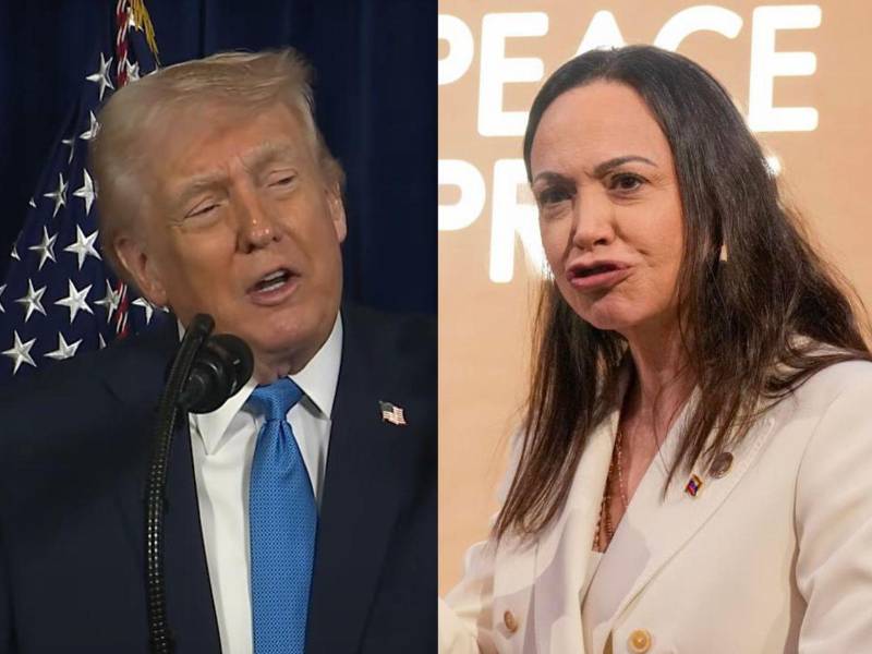 El presidente estadounidense aseguró además que su Gobierno no ha estado recientemente en contacto con Machado, ganadora del Nobel de la Paz en 2025.