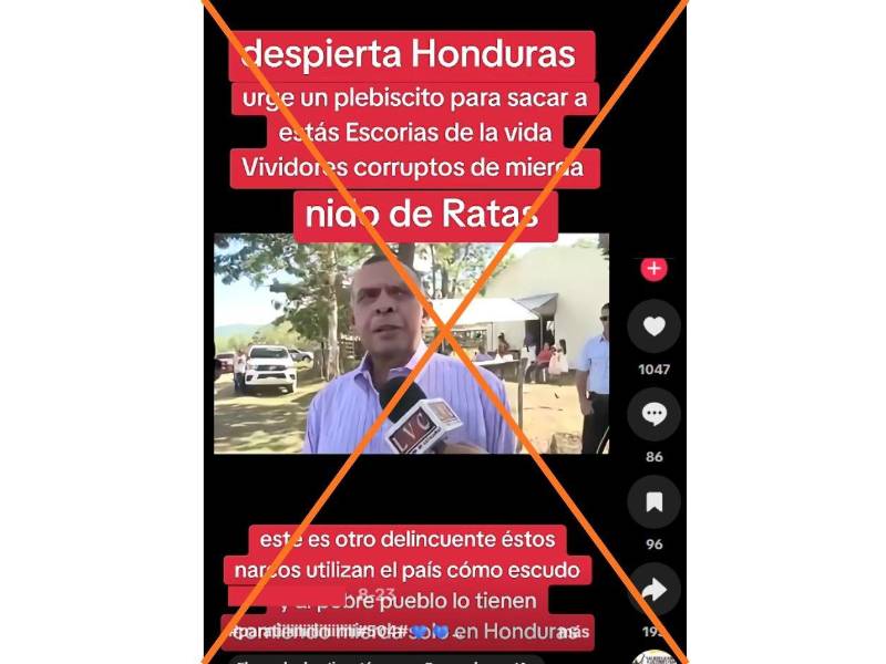 Captura de pantalla a una publicación de TikTok, hecha el 1 de septiembre de 2026.