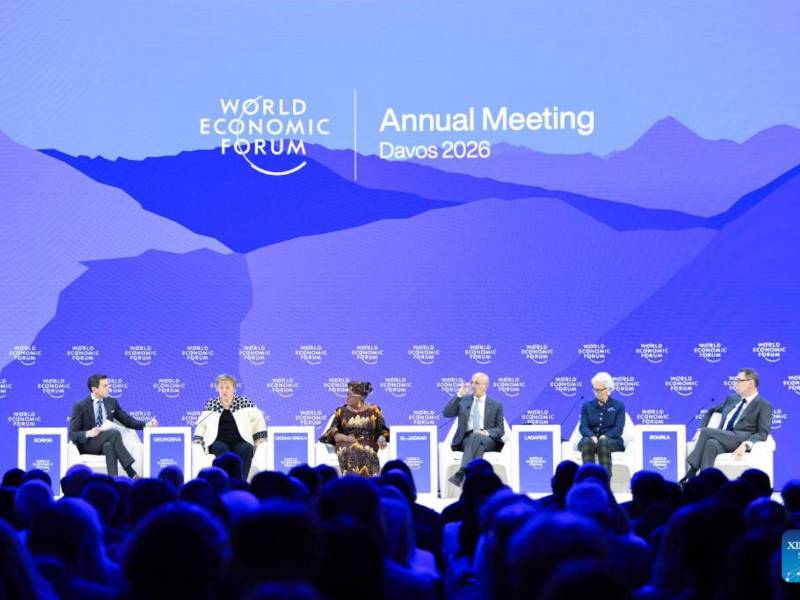 Reunión anual del Foro Económico Mundial (FEM) 2026, en Davos, Suiza, el 23 de enero de 2026.