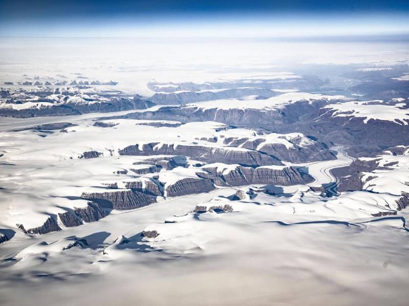 Fotografía de archivo, tomada el 04/10/2023, que muestra una vista aérea de Groenlandia.