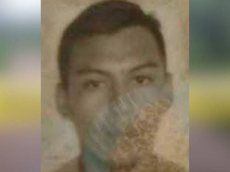 Fotografía en vida de Brady Irías, joven encontrado asesinado este miércoles en un sector de Tegucigalpa.