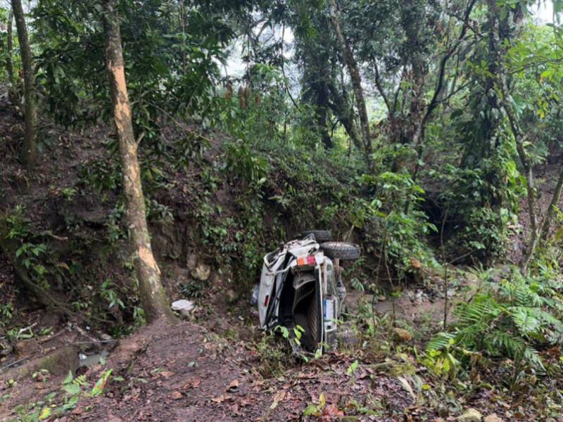 El lamentable hecho ocurrió la mañana de este martes. Fotografía de Gracia TV Honduras.
