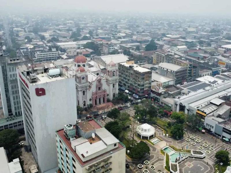 Panorámica del centro de San Pedro Sula, Cortés. Fotografía: LA PRENSA