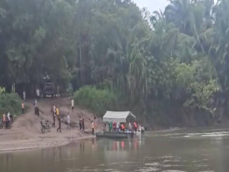 La menor se encontraba bañándose junto a varios familiares en el sector del puente Nola cuando fue sorprendida por el aumento repentino del caudal. Imagen de redes sociales.