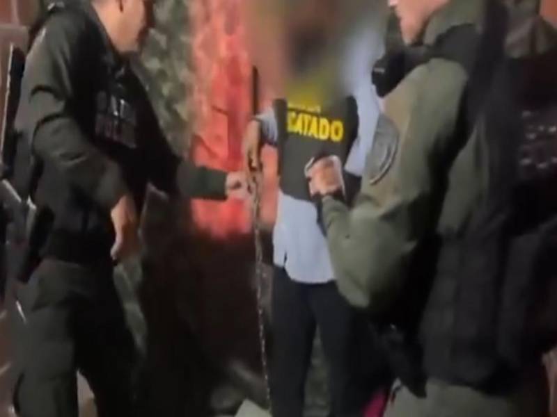 Imagen del momento en que el hondureño fue rescatado.