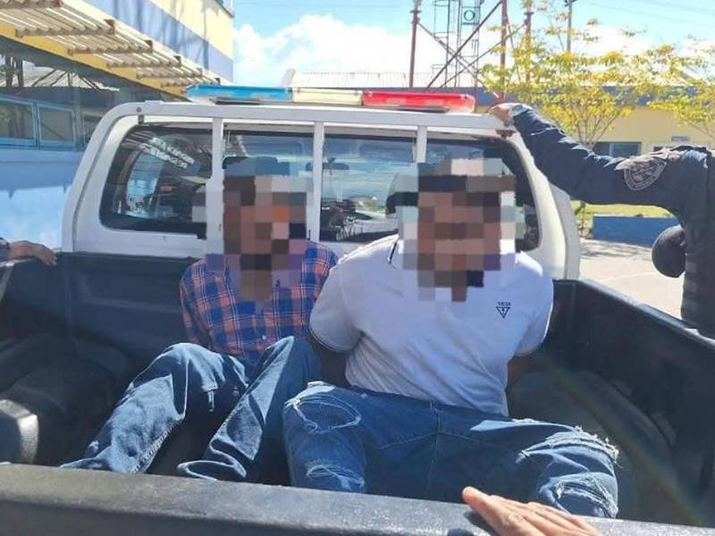 Los sospechosos son tres, entre ellos una mujer. Imagen tomada de la Policía Nacional.