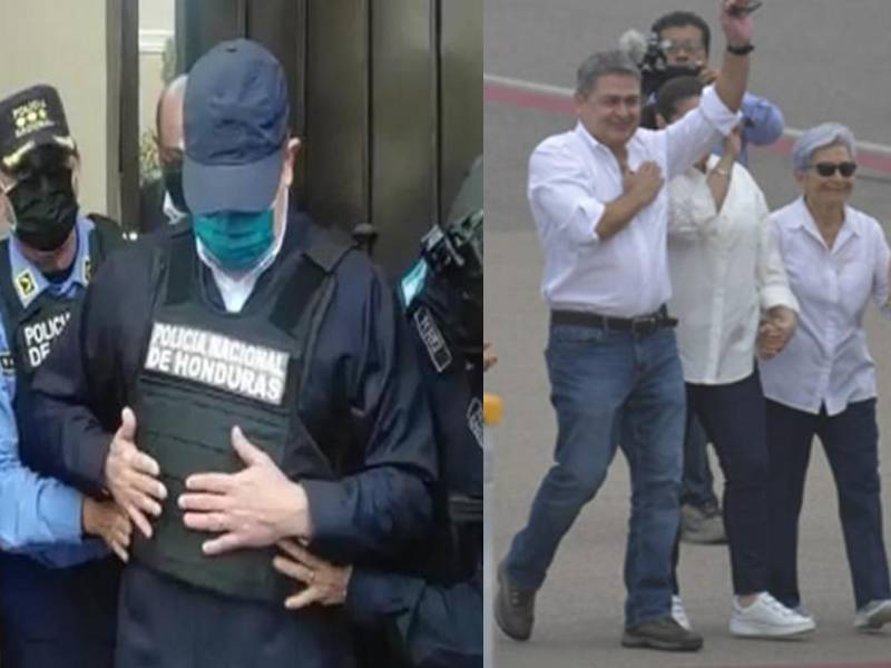 El recorrido del expresidente concluirá con su regreso a su residencia en Tegucigalpa, la misma vivienda de la que fue sacado esposado de pies y manos el 15 de febrero de 2022 para su extradición.