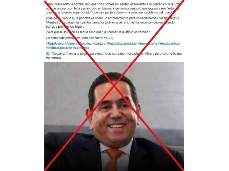 Captura de pantalla a una publicación de Facebook, hecha el 9 de julio de 2026.