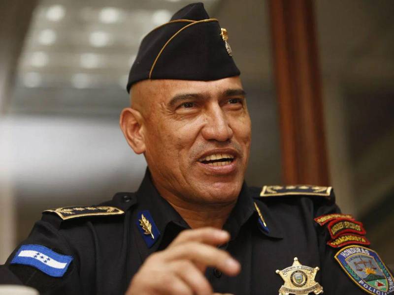Fotografía de Juan Carlos El Tigre Bonilla, exjefe de la Policía Nacional de Honduras.