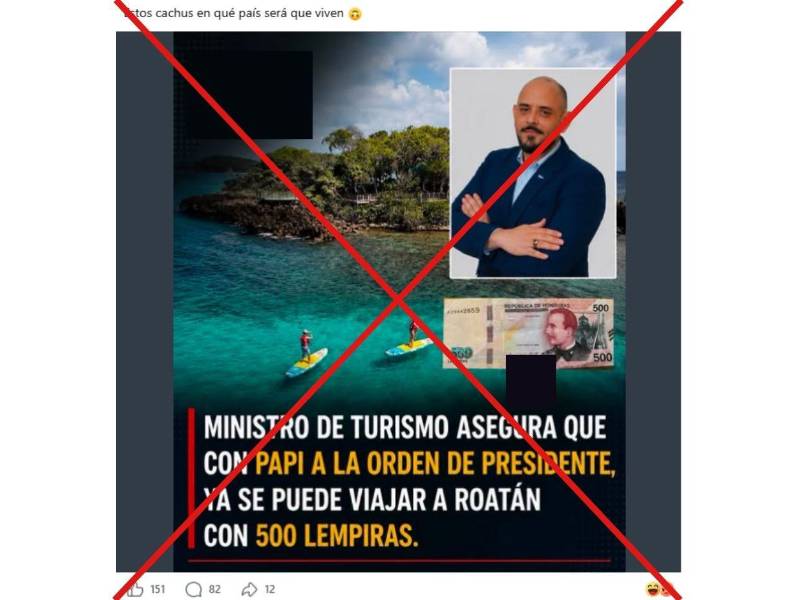 Captura de pantalla a una publicación de Facebook, hecha el 10 de agosto de 2026.