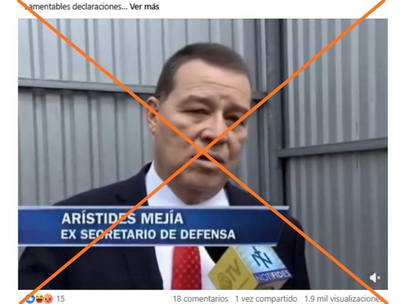 Captura de pantalla a una publicación de Facebook, hecha el 23 de julio de 2026.