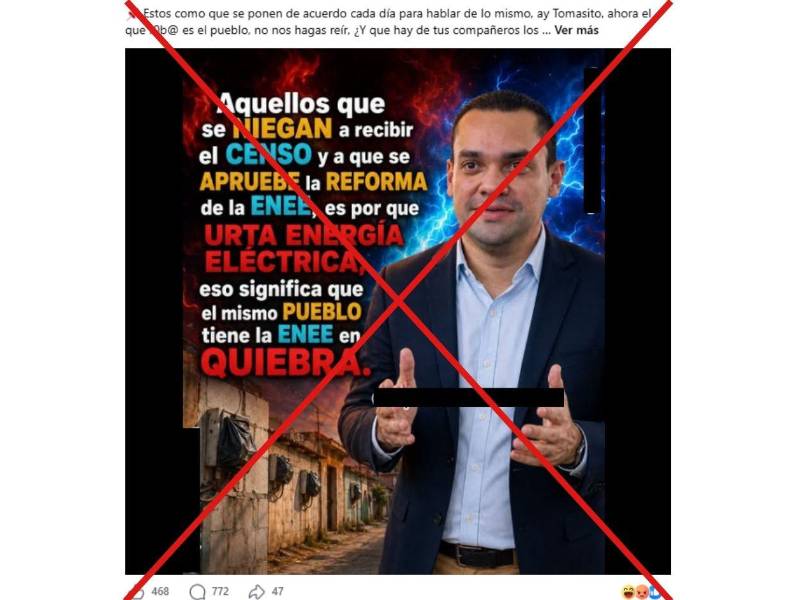 Captura de pantalla a una publicación de Facebook, hecha el 27 de agosto de 2026.