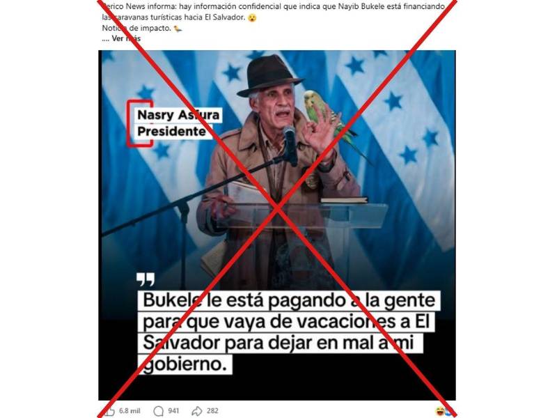 Captura de pantalla a una publicación de Facebook, hecha el 5 de octubre de 2026.