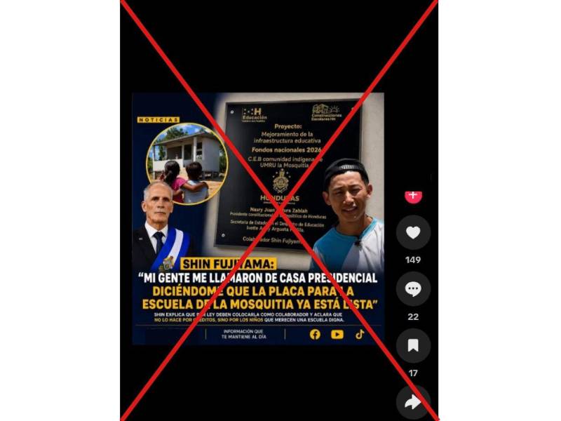 Captura de pantalla a una publicación de TikTok, hecha el 2 de septiembre de 2026.
