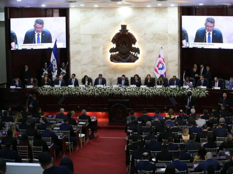 Imagen de referencia de una sesión legislativa en el Congreso Nascional de Honduras.