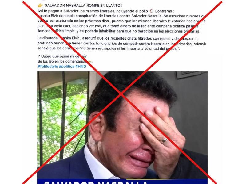 Captura de pantalla de una publicacion de Facebook hecha el 18 de septiembre de 2026