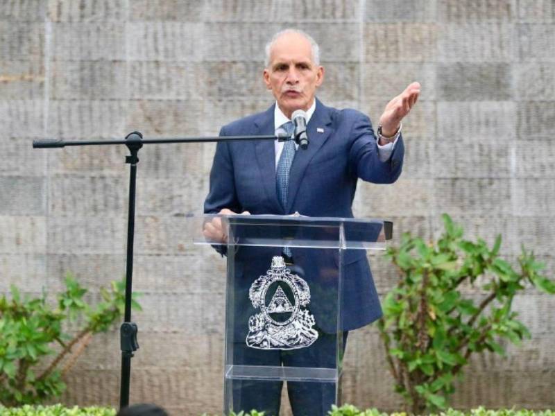 Nasry Asfura, presidente de Honduras, mientras brinda un discurso el martes 15 de septiembre de 2026.