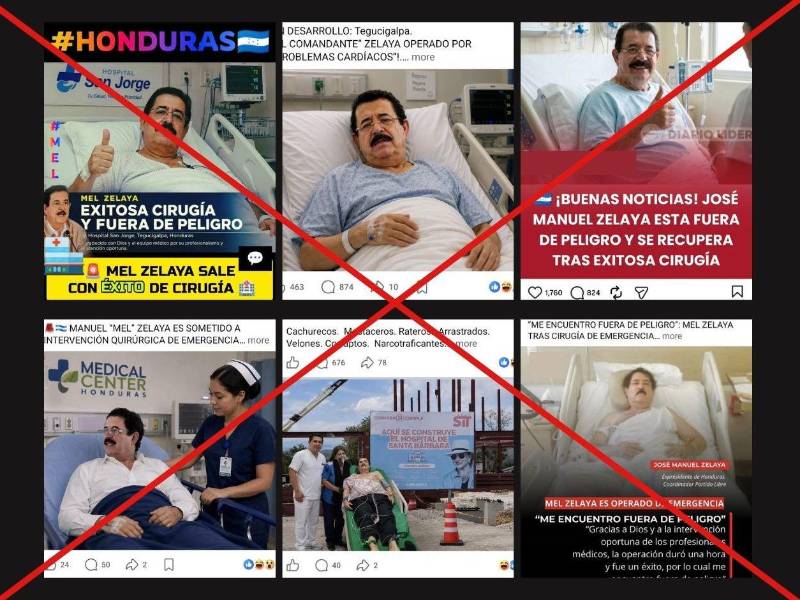 Collage de capturas de pantalla en diferentes redes sociales, hecha el 7 de septiembre de 2026.