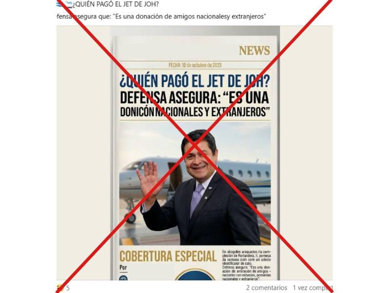Captura de pantalla a una publicación de Facebook, hecha el 28 de julio de 2026.