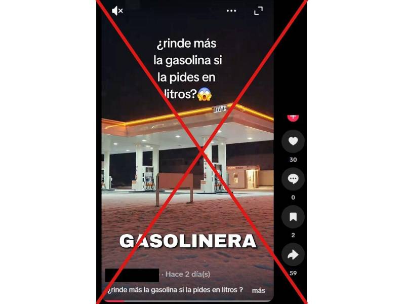 Captura de pantalla a una publicación en TikTok, hecha el 9 de septiembre de 2026.