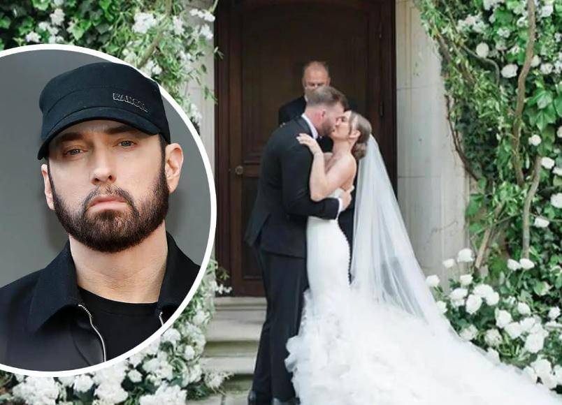 Eminem limpió su armario y se puso un esmoquin este pasado fin de semana, porque su hija se casó... y el rapero estuvo al frente para acompañar a su pequeña, que ahora tiene 28 años de edad. Hailie Jade Scott se casó con su prometido Evan McClintock el sábado en Battle Creek, Michigan, en una ceremonia que, según medios estadounidenses, fue modesta y contó con amigos cercanos y familiares. 