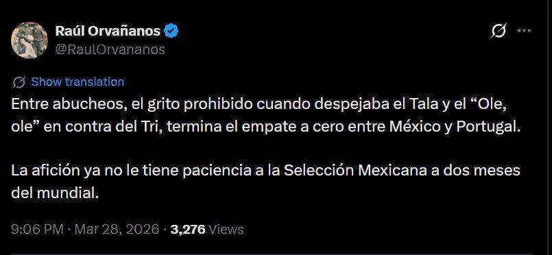 Indignación por lo que pasó en el México vs Portugal; Faitelson reacciona