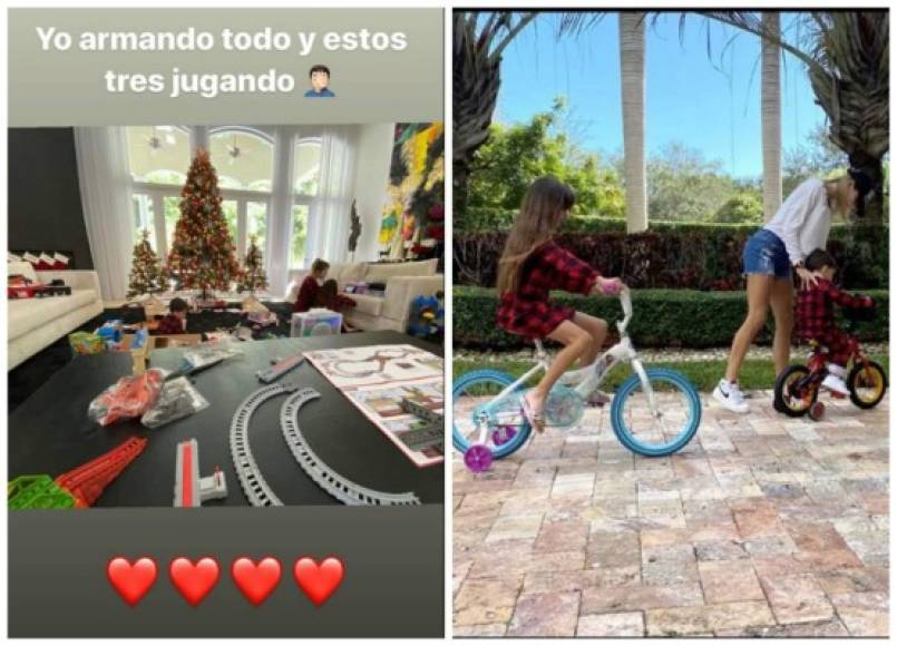 Luis Fonsi<br/><br/>El cantante tuvo una reunión en su casa en la víspera de Navidad, sin embargo el momento que más disfrutó con su familia fue abrir los regalos la mañana del 25.