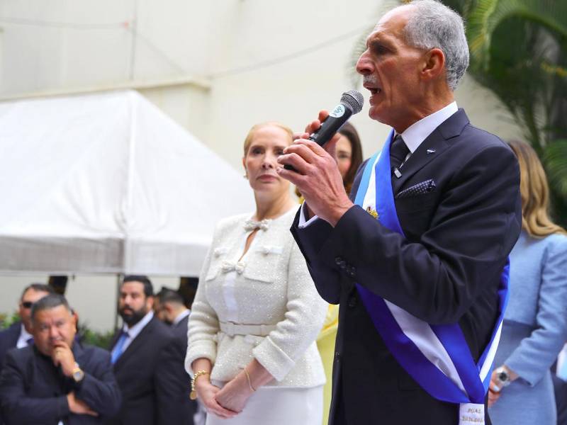 El presidente de Honduras, Nasry “Tito” Asfura, durante su investidura el pasado martes.EFE/ Gustavo Amador