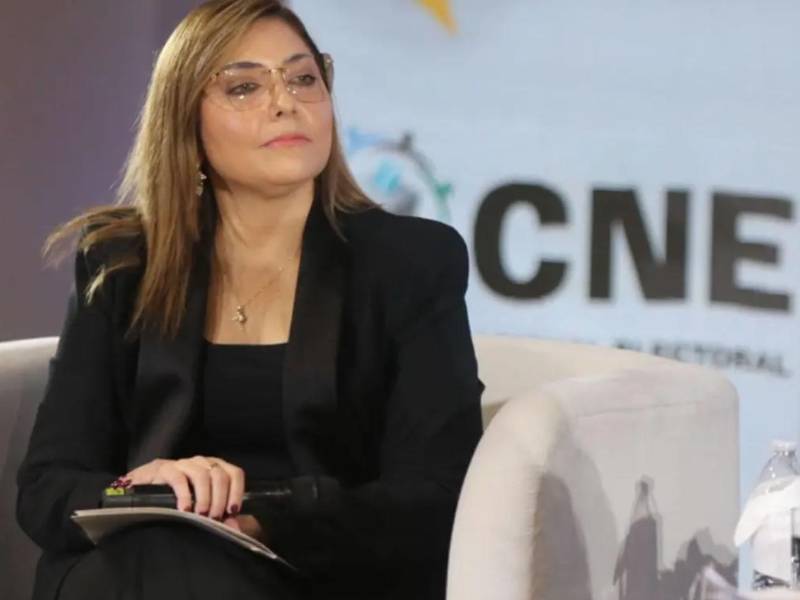 Ana Paola Hall, presidenta del Consejo Nacional Electoral. Imagen de archivo.