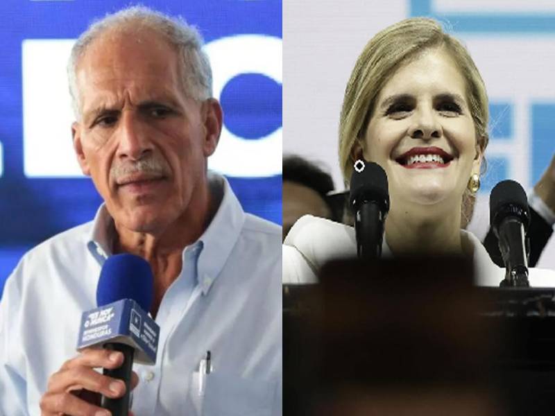 Nasry Asfura y Laura Fernández, presidenta electa de Costa Rica.