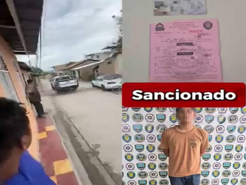 Imagen de la persecución, de la infracción y del menor detenido en La Paz.