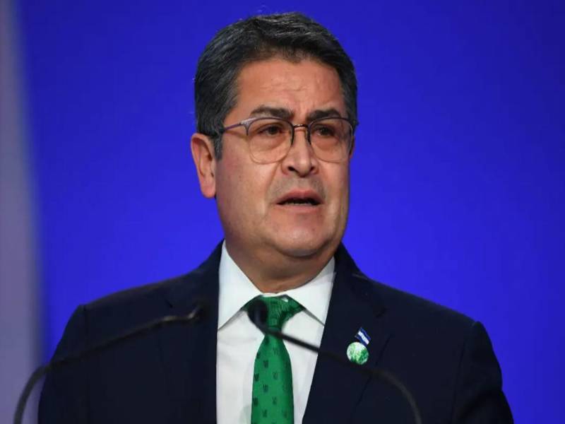 Imagen de archivo del expresidente Juan Orlando Hernández.