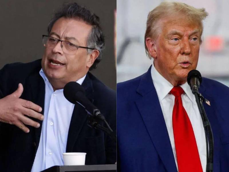 Gustavo Petro y Donald Trump en imagen de archivo.