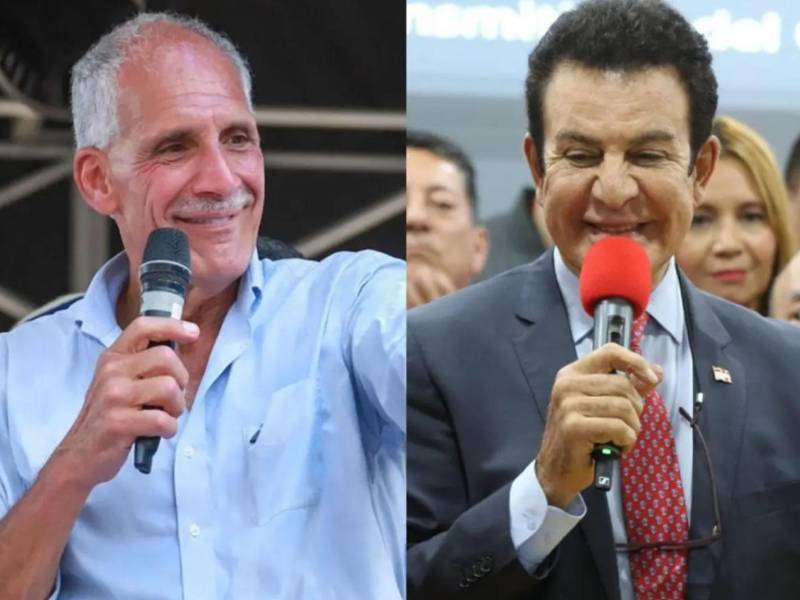 Imagen de archivo. Nasry Asfura y Salvador Nasralla.