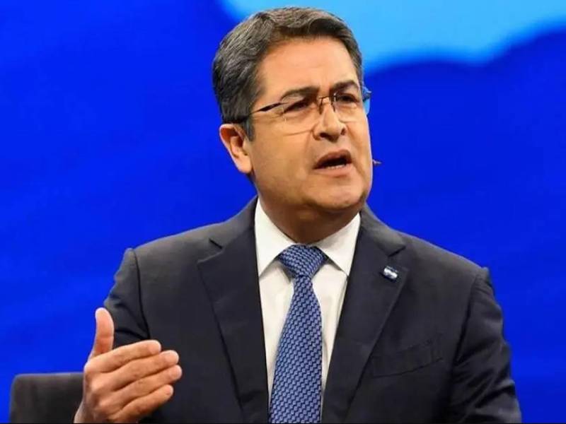 Imagen de archivo del expresidente Juan Orlando Hernández.