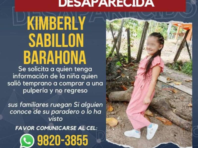 Consternación en Santa Bárbara por muerte de la pequeña Kimberly Sabillón