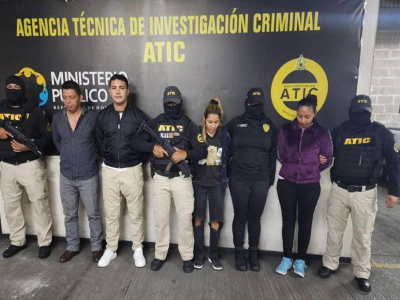 Los exmiembros de la Policía Nacional condenados. Foto del Ministerio Público.