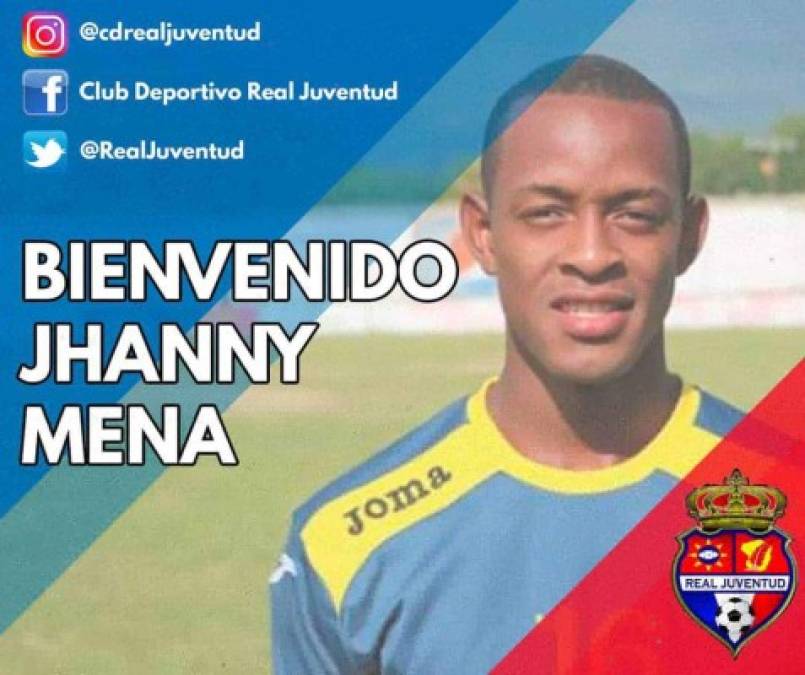 Jhanny Mena: El Real Juventud de la segunda división anunció en sus redes sociales su fichaje.