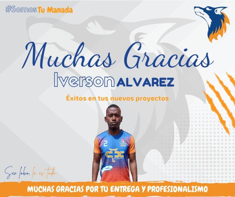 Los Lobos de la UPN anunciaron la salida del futbolista Iverson Álvarez.