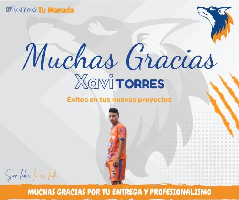 Los Lobos de la UPN anunciaron el adiós del centrocampista Xavi Torres.