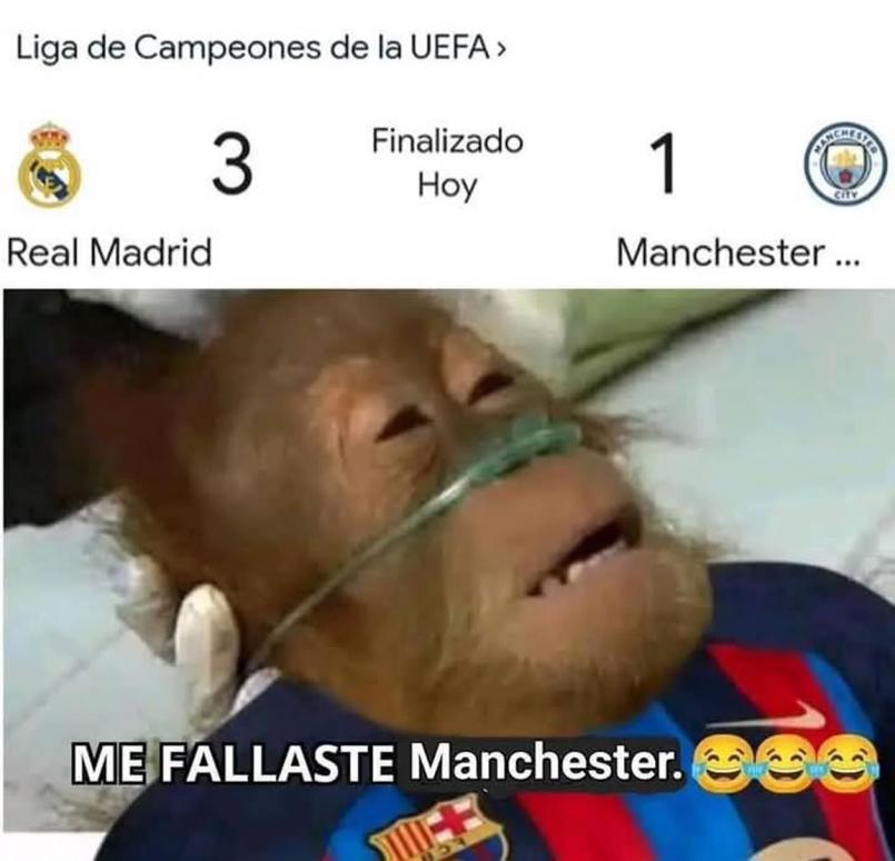 Los memes se burlan del City y Guardiola tras perder con Real Madrid