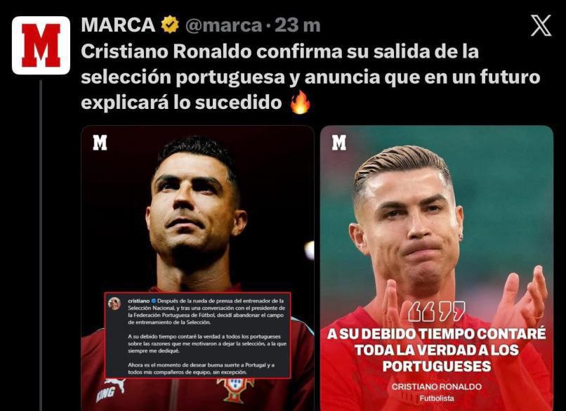 Berrinchudo: así reacciona la prensa tras el adiós de Cristiano Ronaldo
