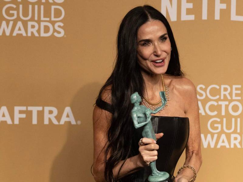 El pasado domingo, Demi Moore ganó el SAG AWARD a la mejor actriz.